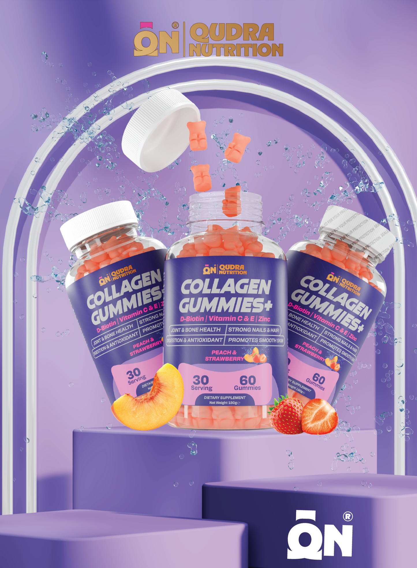 Collagen Gummies Plus D-Biotin, Vitamins C & E, and Zinc