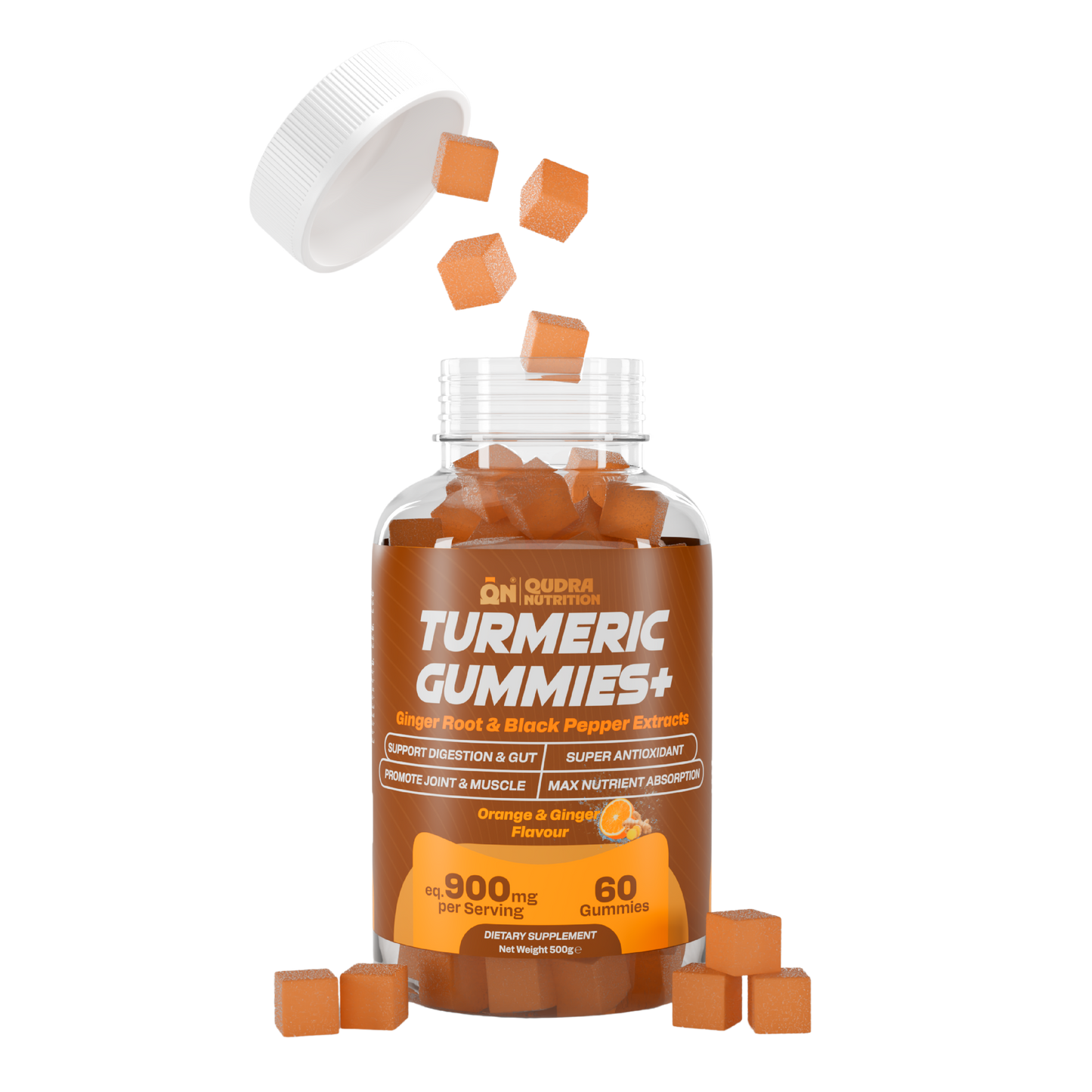 Turmeric Gummies + Ginger Root & Black Pepper Extracts