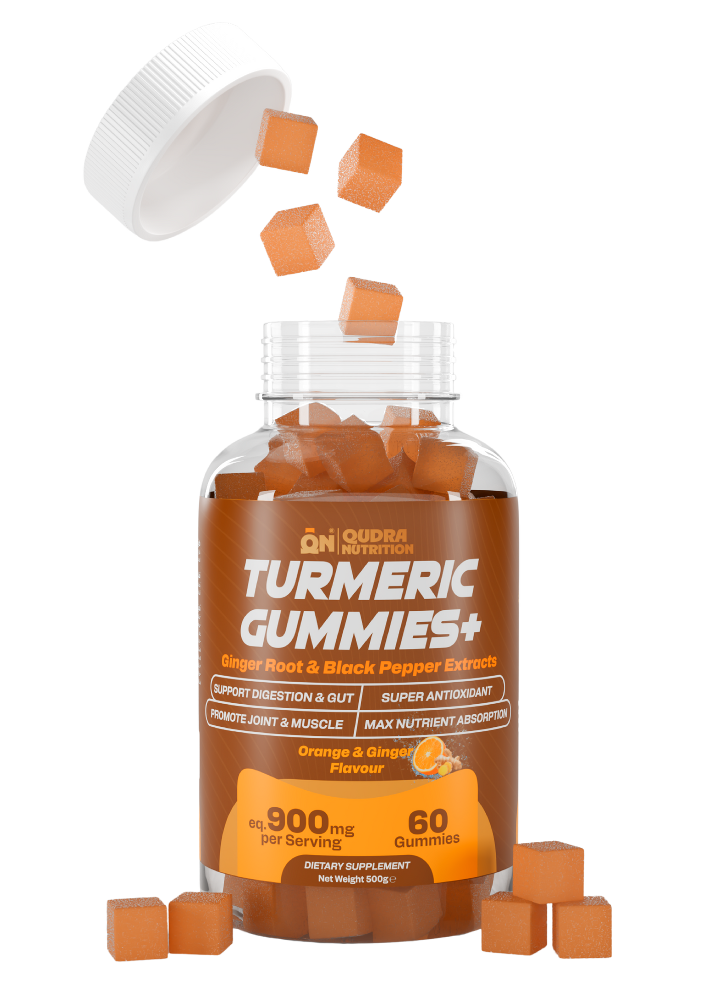 Turmeric Gummies + Ginger Root & Black Pepper Extracts