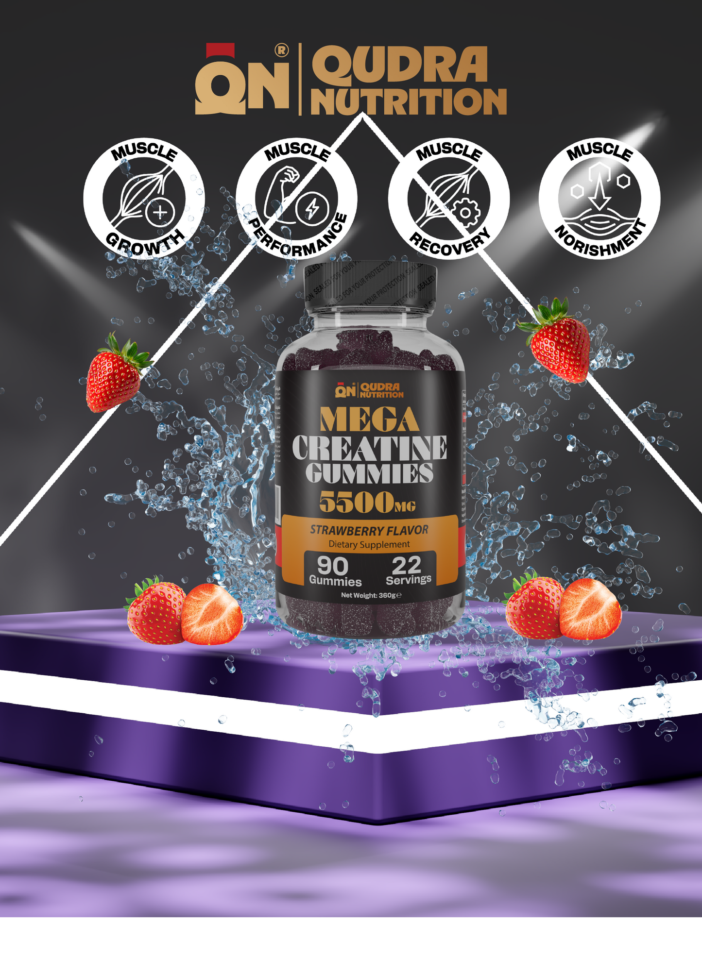 5500mg MEGA Creatine Gummies