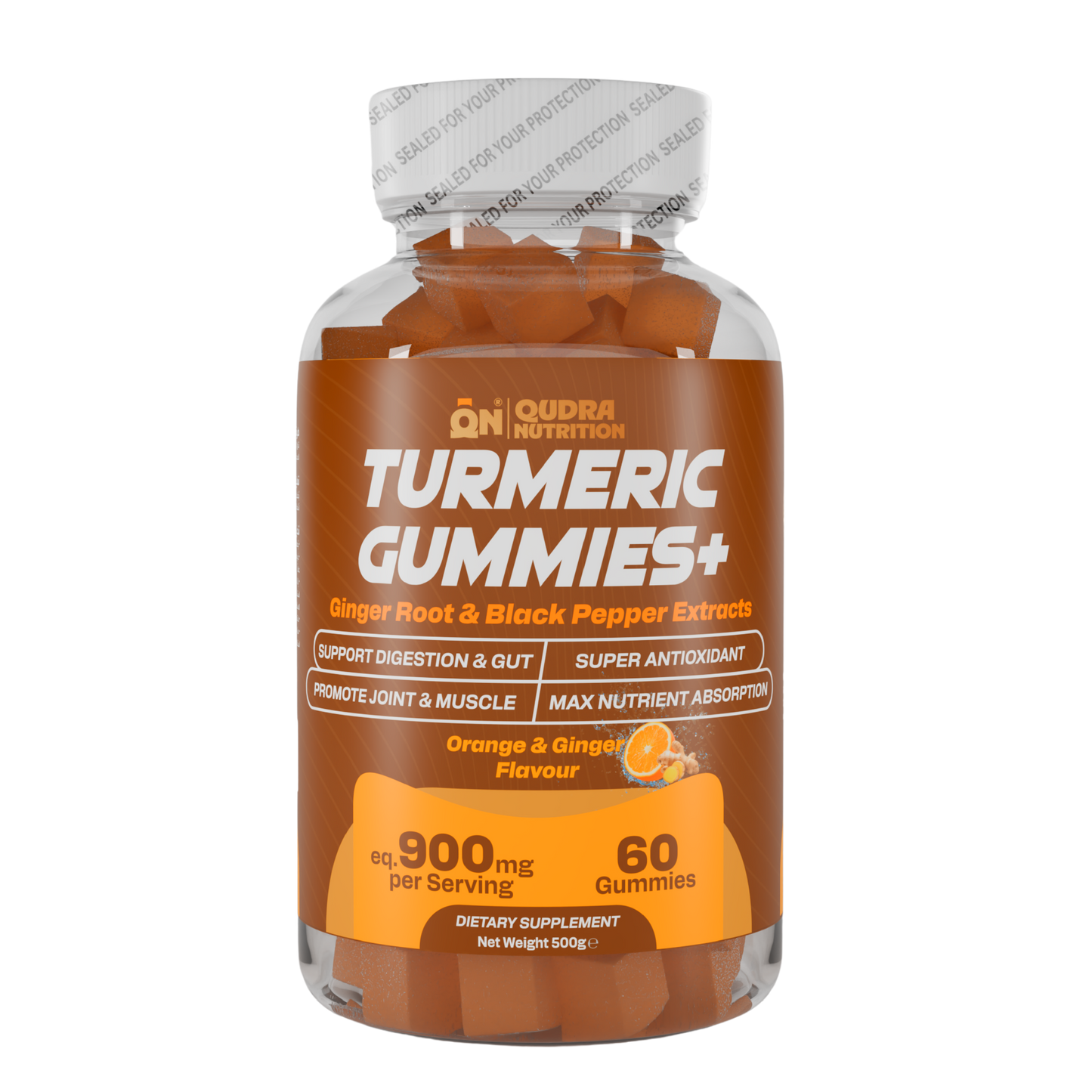 Turmeric Gummies + Ginger Root & Black Pepper Extracts