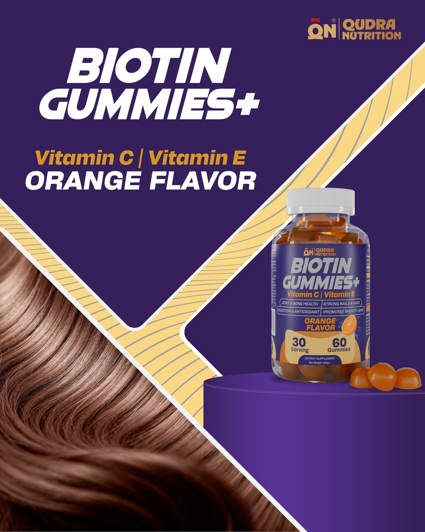 Biotin Gummies+ with Vitamin C & Vitamin E