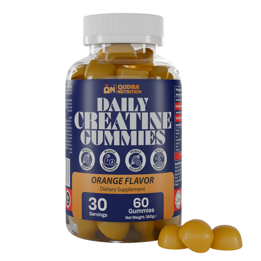Daily Creatine Gummies Economy Formula Creatine Monohydrate Orange Flavor 60 Gummies
