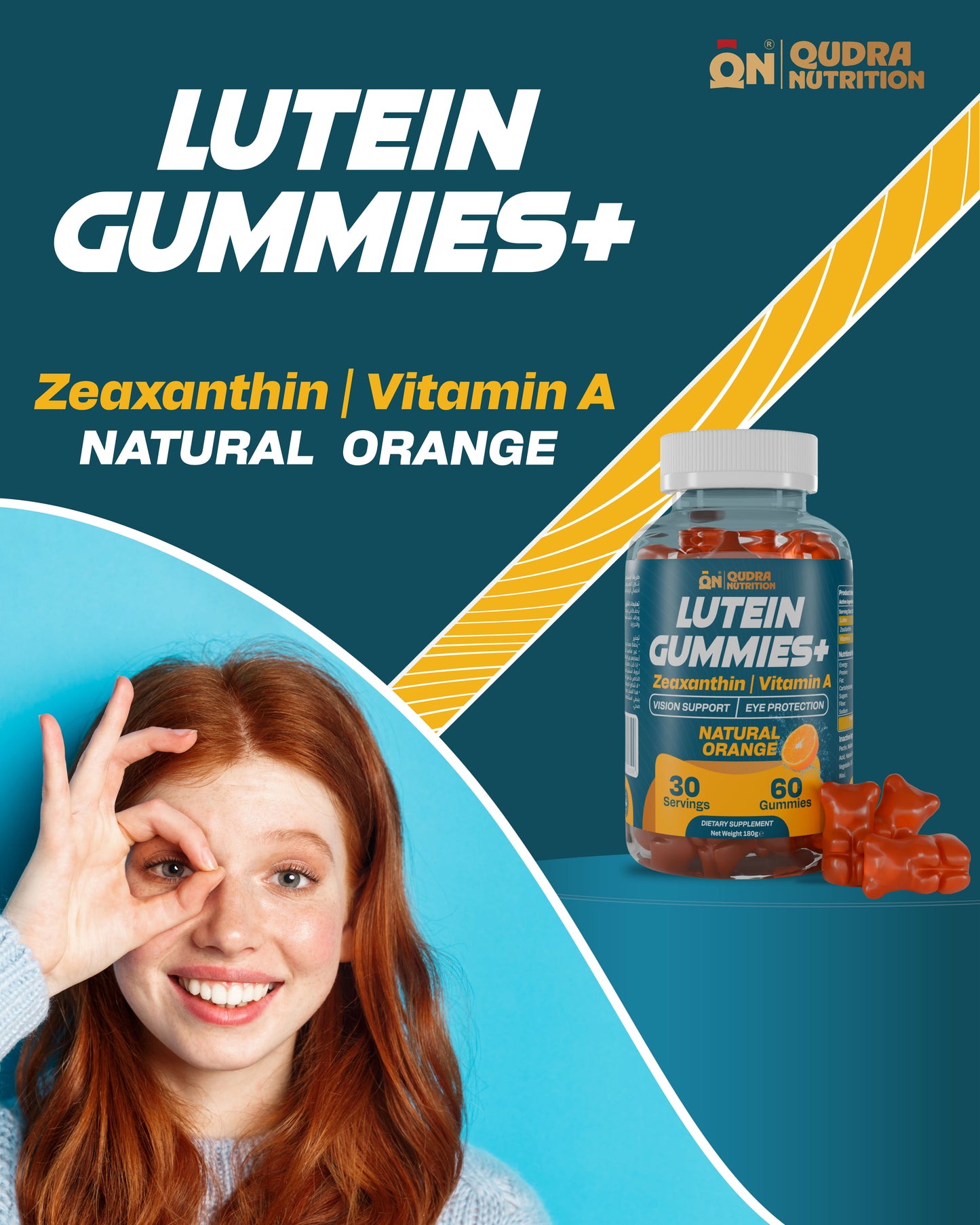 Lutein + Zeaxanthin Gummies with Vitamin A 800 mcg RAE