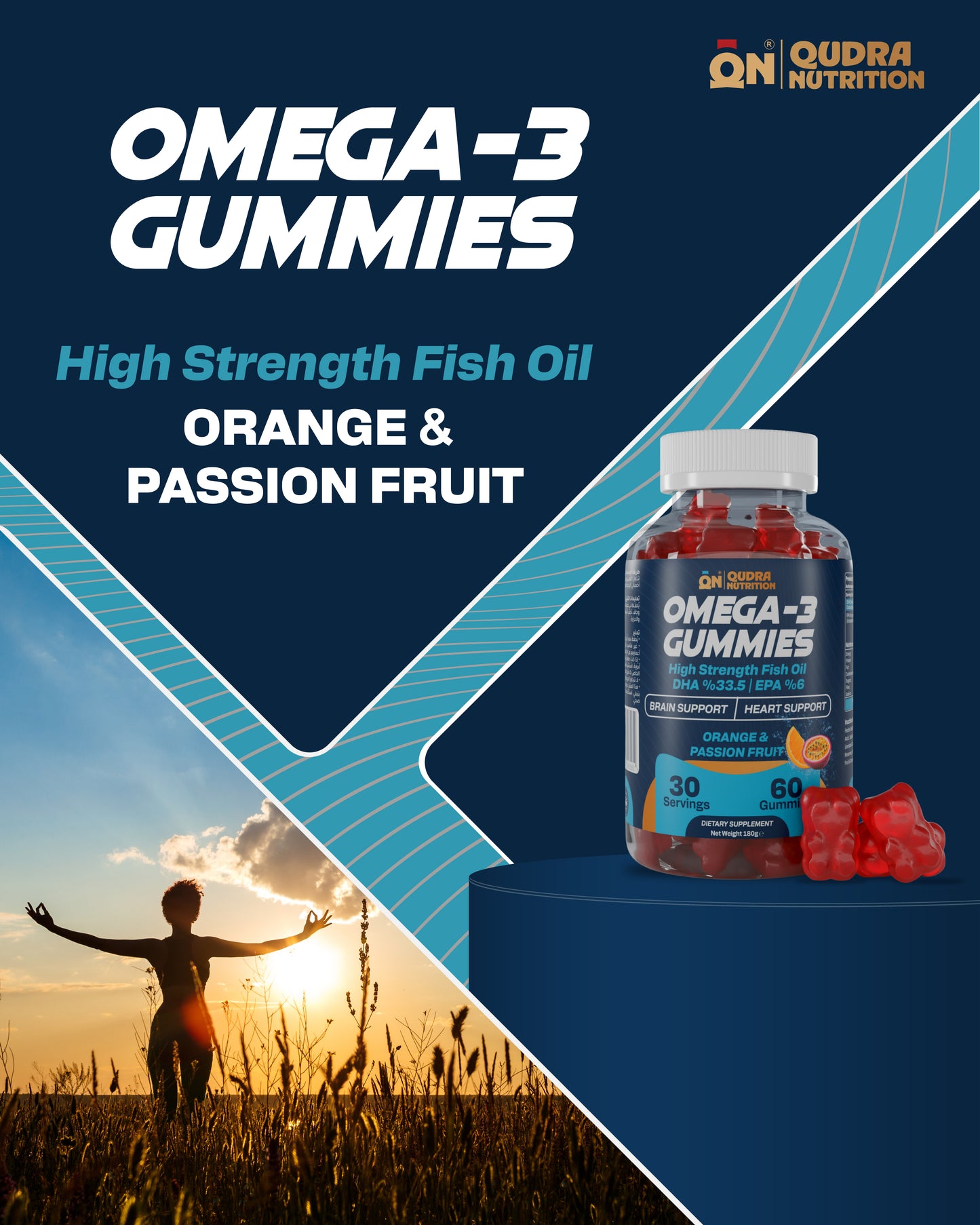 Omega-3 Gummies High Strength Fish Oil (DHA + EPA)